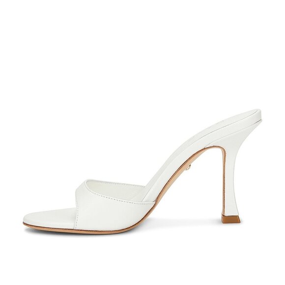 Like new RAYE Alejandra Heel in White leather mid sandal wedding bride open toe - Picture 3 of 11